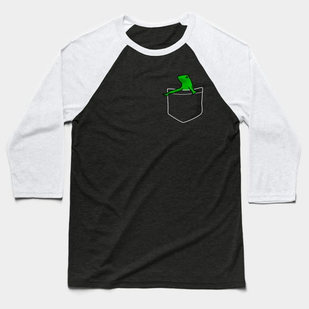 Pocket Dat Boi Baseball T-Shirt by dumbshirts